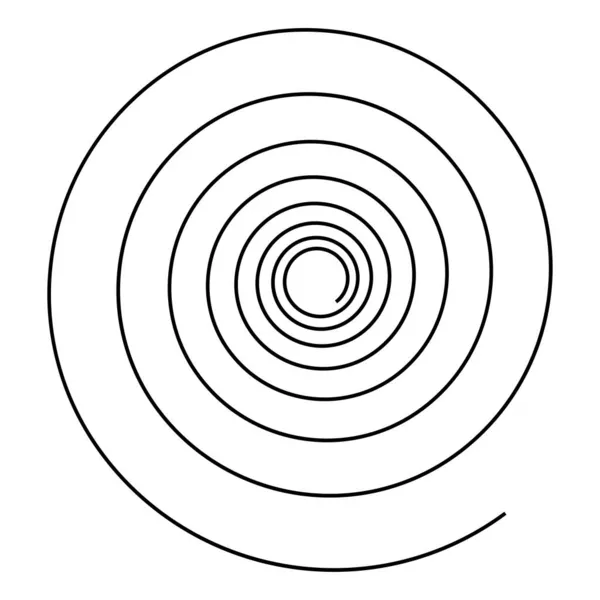 Espiral Remolino Elemento Giratorio Bine Formas Guirnalda Líneas Rizadas Curvas — Archivo Imágenes Vectoriales