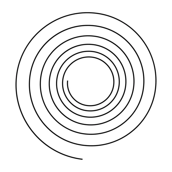 Spirale Wirbel Wirbelelement Bine Rankenformen Lockige Kurvige Und Geschwungene Linien — Stockvektor