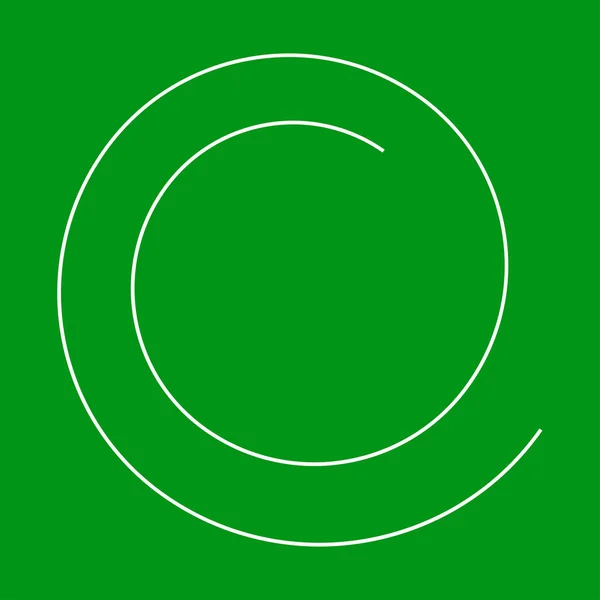 Spirale Tourbillon Élément Tourbillonnant Bine Forme Vrille Lignes Bouclées Courbes — Image vectorielle