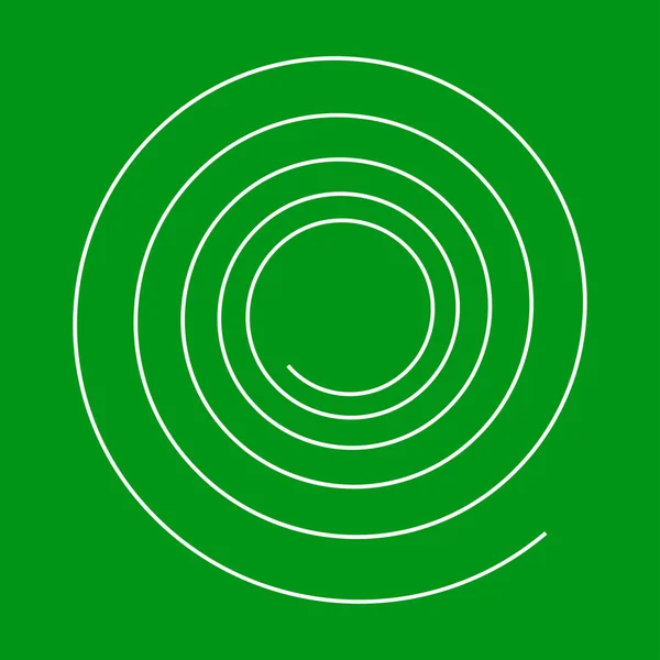 Spirale Tourbillon Élément Tourbillonnant Bine Forme Vrille Lignes Bouclées Courbes — Image vectorielle
