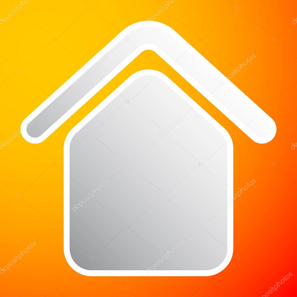 House, aparment, cabin icon, symbol and logo - stock vector illustration, clip-art graphics