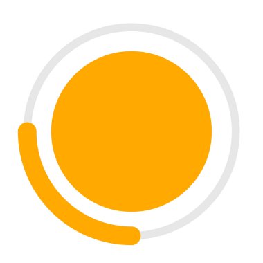 İlerleme, adımlar, aşamalar, aşama göstergesi dairesel grafikler