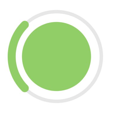 İlerleme, adımlar, aşamalar, aşama göstergesi dairesel grafikler