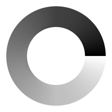 İlerleme, adımlar, aşama göstergesi. Önyükleyici, tampon şekli. Çember, dairesel yükleme simgesi - stok vektör illüstrasyonu, klip- sanat grafikleri