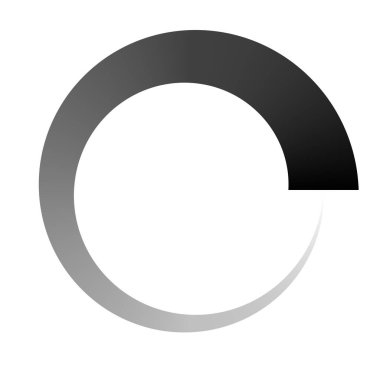 İlerleme, adımlar, aşama göstergesi. Önyükleyici, tampon şekli. Çember, dairesel yükleme simgesi - stok vektör illüstrasyonu, klip- sanat grafikleri