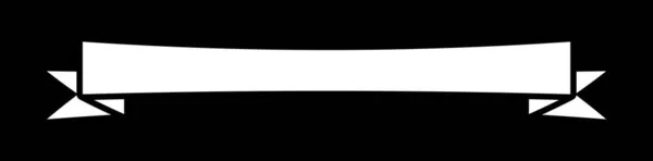 Прапор Стрічка Горизонтальної Форми Елемент Дизайну Стокова Векторна Ілюстрація Кліп — стоковий вектор