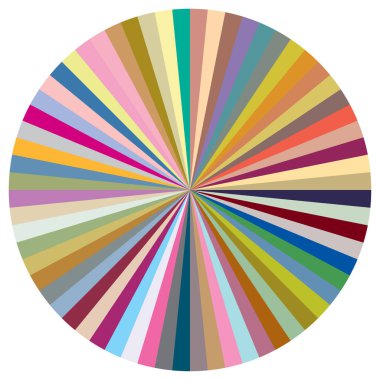 Turta grafiği, turta grafiği, dairesel, daire diyagramı, 2 'den 65' e kadar olan bölümler. Orantı konsepti bilgisi, sunum ögesi - stok vektör illüstrasyonu, kırpma sanatı grafikleri