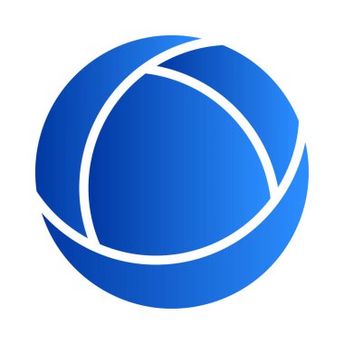 Dairesel soyut grafik. Bölünmüş daire simgesi, tasarım. Döngüsel spiral, girdap grafiği - stok vektör illüstrasyonu, klip- sanat grafikleri