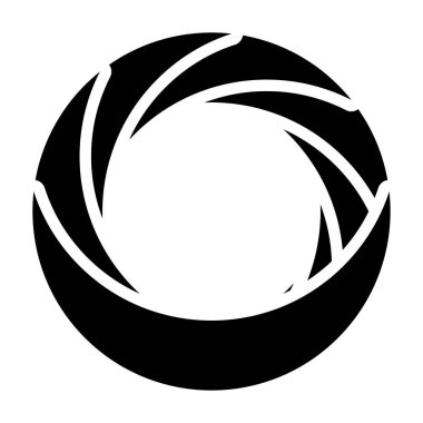 Dairesel soyut grafik. Bölünmüş daire simgesi, tasarım. Döngüsel spiral, girdap grafiği - stok vektör illüstrasyonu, klip- sanat grafikleri