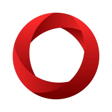 Dairesel soyut grafik. Bölünmüş daire simgesi, tasarım. Döngüsel spiral, girdap grafiği - stok vektör illüstrasyonu, klip- sanat grafikleri