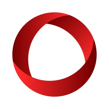 Dairesel soyut grafik. Bölünmüş daire simgesi, tasarım. Döngüsel spiral, girdap grafiği - stok vektör illüstrasyonu, klip- sanat grafikleri