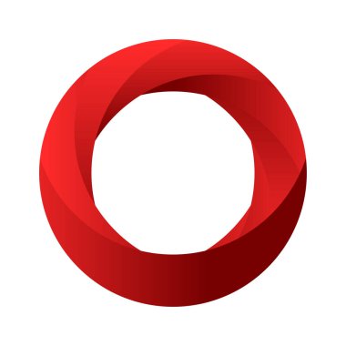 Dairesel soyut grafik. Bölünmüş daire simgesi, tasarım. Döngüsel spiral, girdap grafiği - stok vektör illüstrasyonu, klip- sanat grafikleri