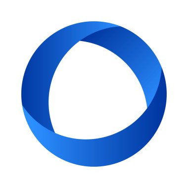 Dairesel soyut grafik. Bölünmüş daire simgesi, tasarım. Döngüsel spiral, girdap grafiği - stok vektör illüstrasyonu, klip- sanat grafikleri