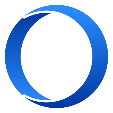 Dairesel soyut grafik. Bölünmüş daire simgesi, tasarım. Döngüsel spiral, girdap grafiği - stok vektör illüstrasyonu, klip- sanat grafikleri