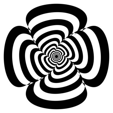 Soyut operasyon sanatı öğesi. Optik, görsel sanat, sanatsal element illüstrasyonu - stok vektör illüstrasyonu, klip sanatları grafikleri