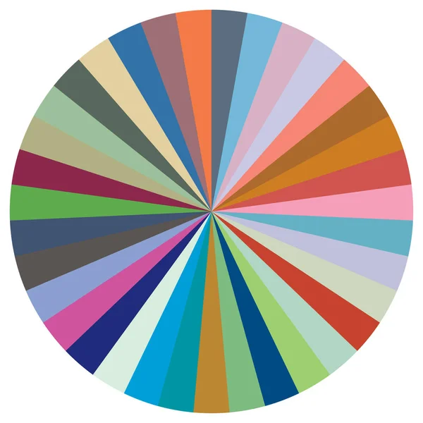 Gráfico Pastel Gráfico Pastel Circular Diagrama Círculo Serie Con Segmentos — Vector de stock