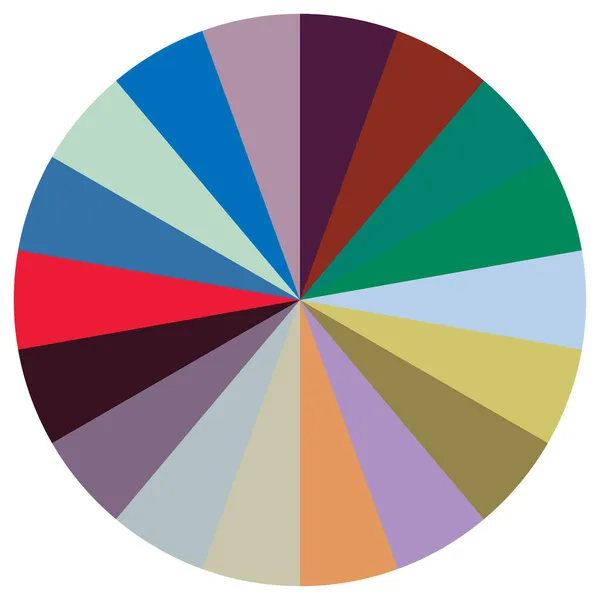Gráfico Pastel Gráfico Pastel Circular Diagrama Círculo Serie Con Segmentos — Vector de stock