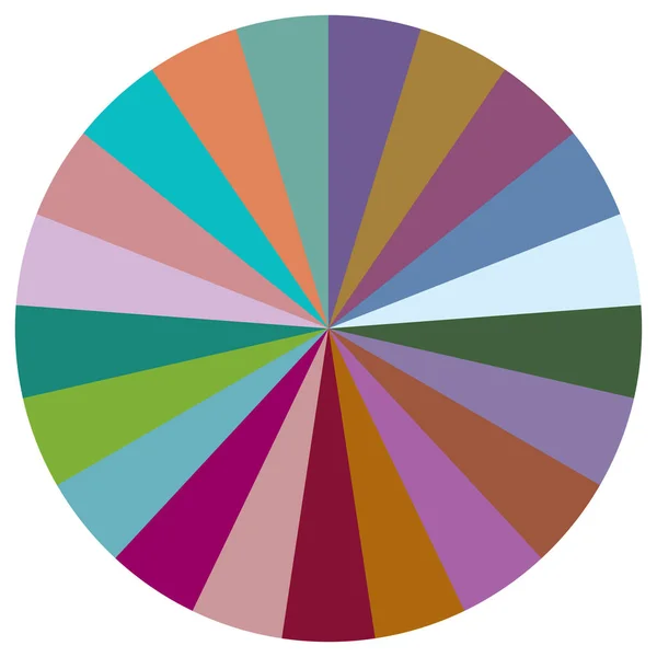 Pie Chart Pie Graph Circular Circle Diagram Series Segments Portions — Stock Vector
