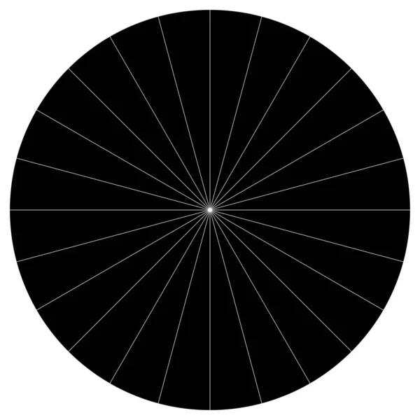 Diagramme Secteurs Graphique Secteurs Circulaire Diagramme Circulaire Série Avec Segments — Image vectorielle