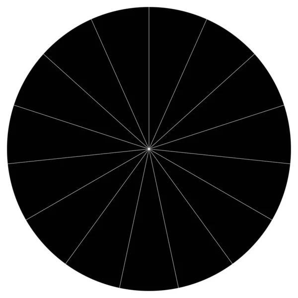 Pie Chart Pie Graph Cirkulär Cirkel Diagram Från Serien Med — Stock vektor