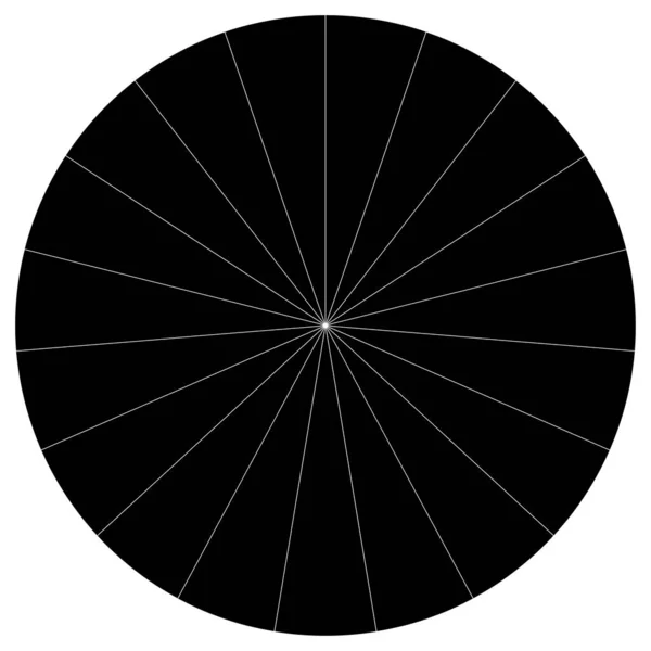 Pie Chart Pie Graph Cirkulär Cirkel Diagram Från Serien Med — Stock vektor