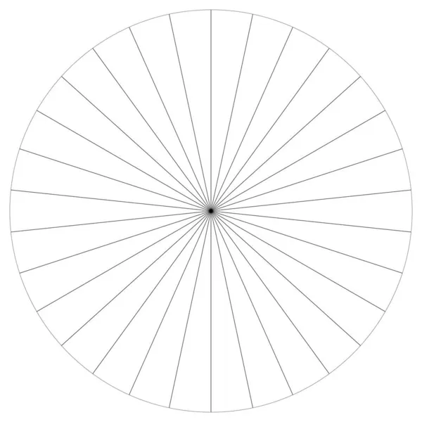 Grafico Torta Grafico Torta Circolare Diagramma Cerchio Serie Con Segmenti — Vettoriale Stock