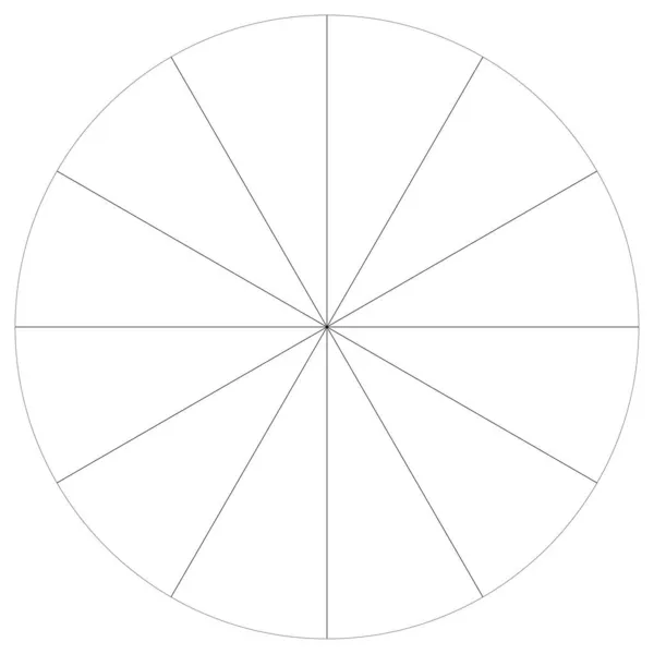 Діаграма Пирога Графік Пирога Кругова Кругова Діаграма Серій Сегментів Порцій — стоковий вектор