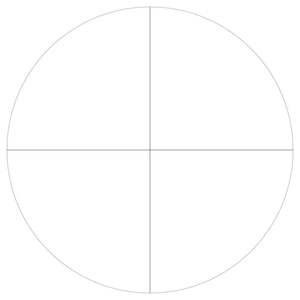 Grafico Torta Grafico Torta Circolare Diagramma Cerchio Serie Con Segmenti — Vettoriale Stock