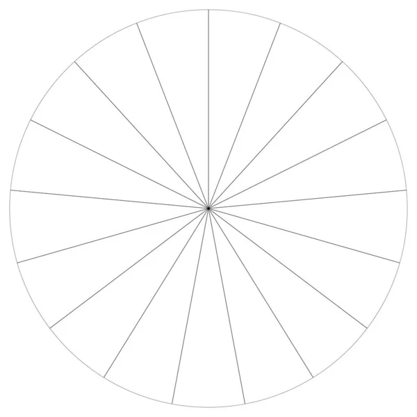 Pie Chart Pie Graph Cirkulär Cirkel Diagram Från Serien Med — Stock vektor