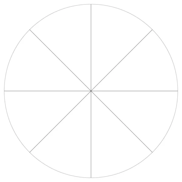 Діаграма Пирога Графік Пирога Кругова Кругова Діаграма Серій Сегментів Порцій — стоковий вектор