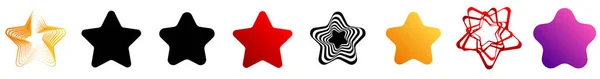 Stern Sternchen Ikone Symbol Belohnung Erstklassige Stellare Vektordesign Elemente Serie — Stockvektor