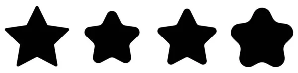 星のアイコン シンボル 最高品質 星型ベクトルデザイン要素シリーズ 株式ベクトルイラスト クリップアートグラフィック — ストックベクタ