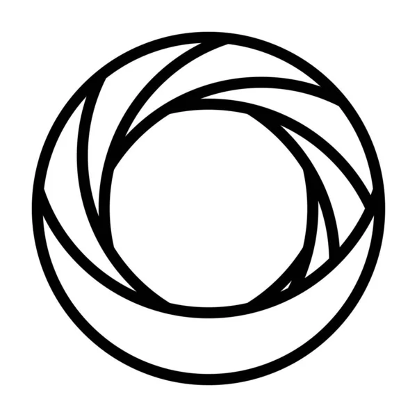 Gráfico Abstracto Circular Icono Círculo Segmentado Diseño Espiral Cíclica Remolino — Archivo Imágenes Vectoriales