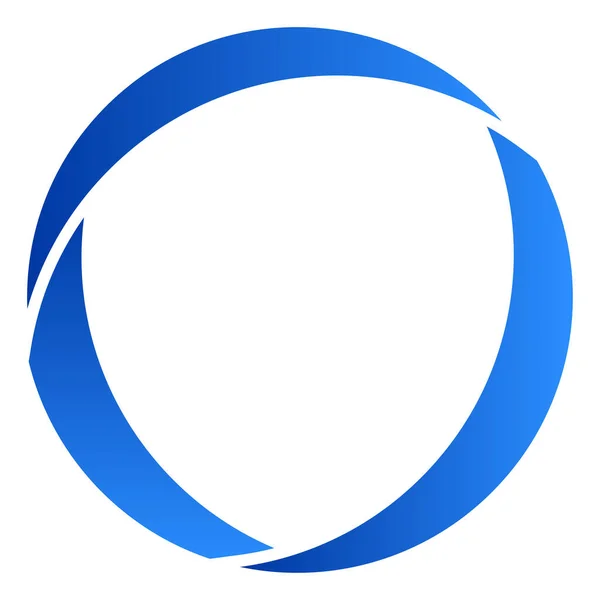 Круговая Абстрактная Графика Иконка Сегментированного Круга Дизайн Циклическая Спираль Вихревая — стоковый вектор