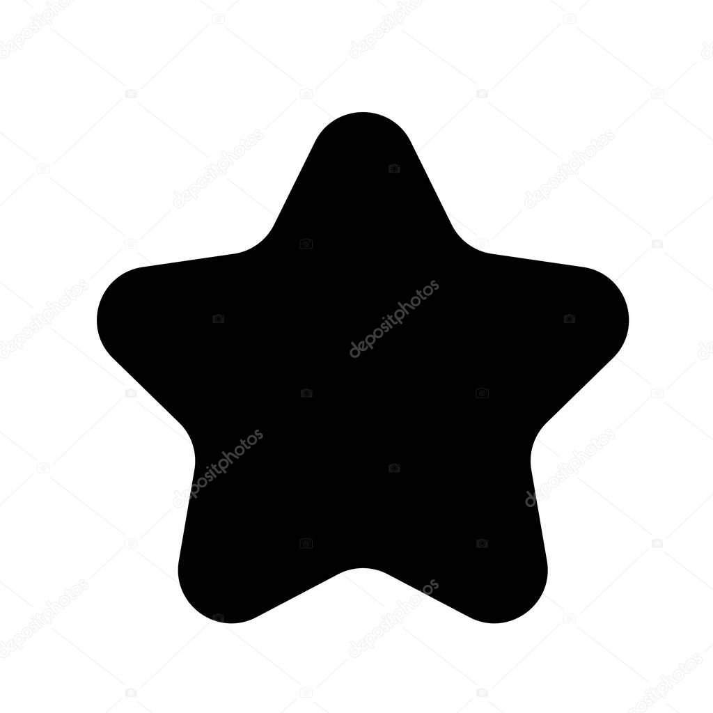 Star, starlet icon, symbol. Reward, top quality, stellar vector design elements series