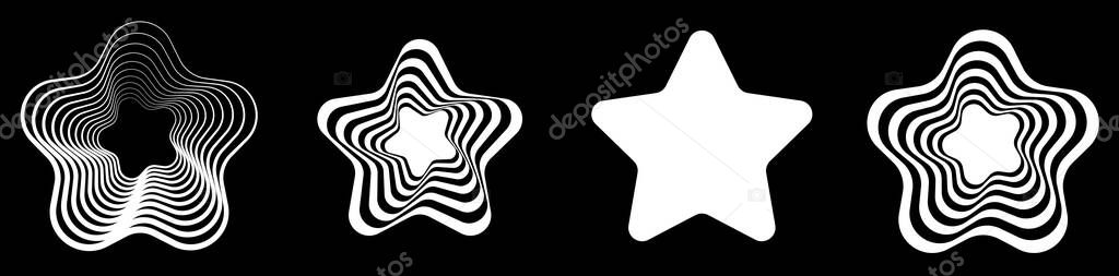 Star, starlet icon, symbol. Reward, top quality, stellar vector design elements series - stock vector illustration, clip-art graphics