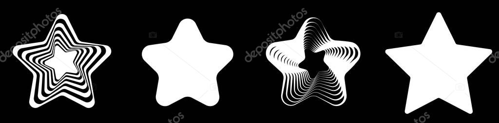 Star, starlet icon, symbol. Reward, top quality, stellar vector design elements series - stock vector illustration, clip-art graphics