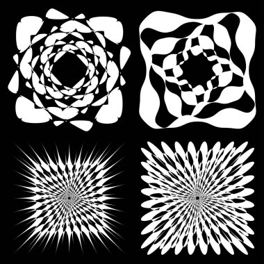 Soyut operasyon sanatı öğesi. Optik, görsel sanat, sanatsal element illüstrasyonu - stok vektör illüstrasyonu, klip sanatları grafikleri