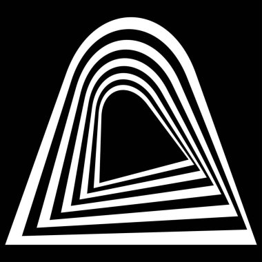 Soyut operasyon sanatı öğesi. Optik, görsel sanat, sanatsal element illüstrasyonu - stok vektör illüstrasyonu, klip sanatları grafikleri