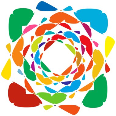 Soyut operasyon sanatı öğesi. Optik, görsel sanat, sanatsal element illüstrasyonu - stok vektör illüstrasyonu, klip sanatları grafikleri