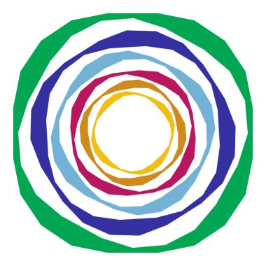 Soyut operasyon sanatı öğesi. Optik, görsel sanat, sanatsal element illüstrasyonu - stok vektör illüstrasyonu, klip sanatları grafikleri