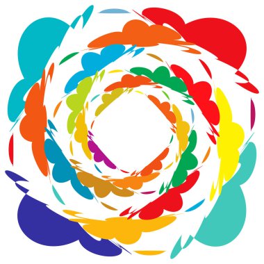 Soyut operasyon sanatı öğesi. Optik, görsel sanat, sanatsal element illüstrasyonu - stok vektör illüstrasyonu, klip sanatları grafikleri