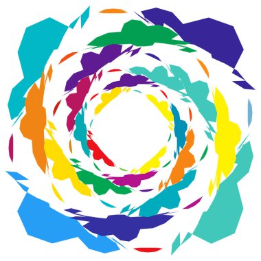 Soyut operasyon sanatı öğesi. Optik, görsel sanat, sanatsal element illüstrasyonu - stok vektör illüstrasyonu, klip sanatları grafikleri