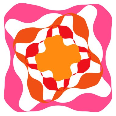 Soyut operasyon sanatı öğesi. Optik, görsel sanat, sanatsal element illüstrasyonu - stok vektör illüstrasyonu, klip sanatları grafikleri