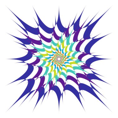 Soyut operasyon sanatı öğesi. Optik, görsel sanat, sanatsal element illüstrasyonu - stok vektör illüstrasyonu, klip sanatları grafikleri