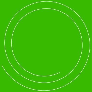 Sarmal, kıvrımlı, kıvrımlı, ince çizgili volt tasarım elementi. Dairesel eğri çizgi ögesi - stok vektör illüstrasyonu, klip- sanat grafikleri