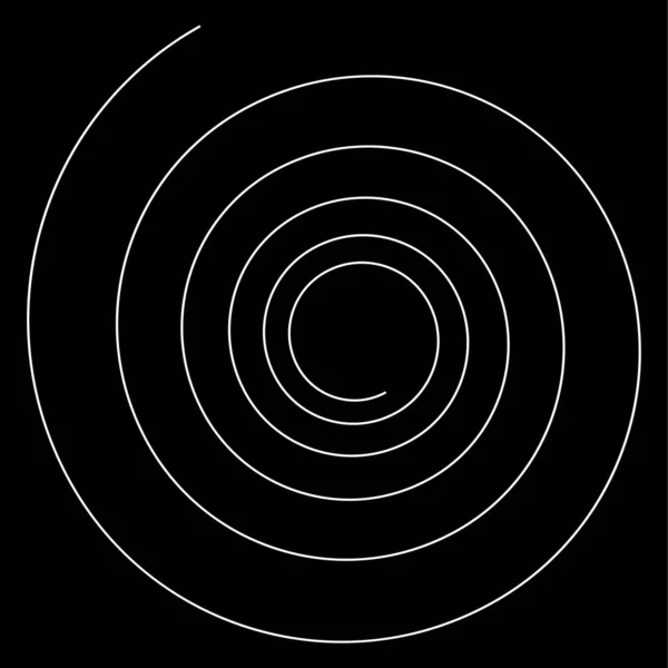 Espiral Remolino Giro Elemento Diseño Voluta Con Líneas Delgadas Elemento — Archivo Imágenes Vectoriales