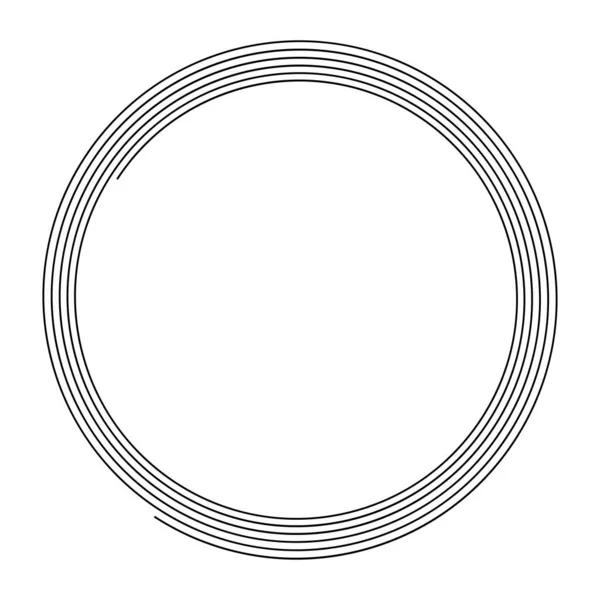 Spiralny Wirujący Wirujący Wolutowy Element Konstrukcyjny Cienkimi Liniami Okrągły Zakrzywiony — Wektor stockowy