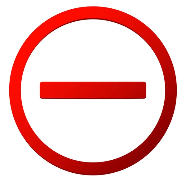 Kein Einlass Kein Eintrittsschild Verbot Beschränkung Verkehrszeichen Stock Vector Illustration — Stockvektor