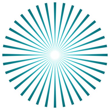 Yıldız patlaması, güneş patlaması ışınları, ışınlar. Radikal, yayılan doğrular vektörü - stok vektör illüstrasyonu, klip- sanat grafikleri